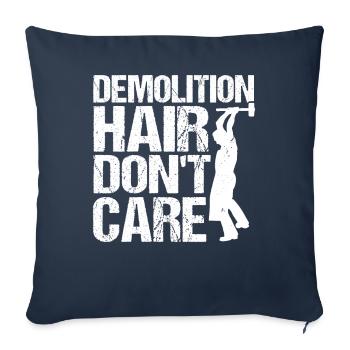 Fun day of house demolition - Sofa pillowcase 17,3'' x 17,3'' (45 x 45 cm) - navy - Front