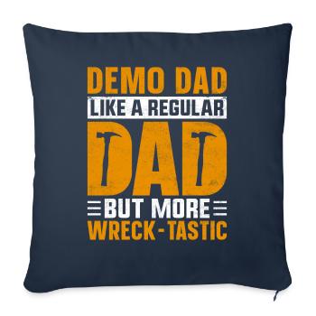 Fun day of house demolition - Sofa pillowcase 17,3'' x 17,3'' (45 x 45 cm) - navy - Front