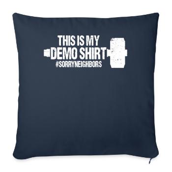 Fun day of house demolition - Sofa pillowcase 17,3'' x 17,3'' (45 x 45 cm) - navy - Front