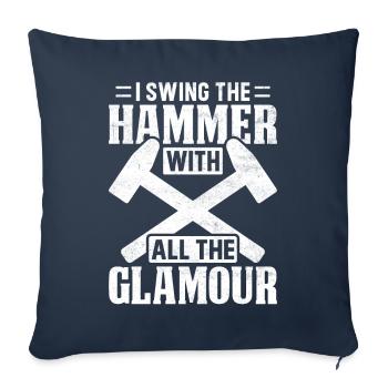 Fun day of house demolition - Sofa pillowcase 17,3'' x 17,3'' (45 x 45 cm) - navy - Front