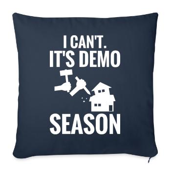 Fun day of house demolition - Sofa pillowcase 17,3'' x 17,3'' (45 x 45 cm) - navy - Front