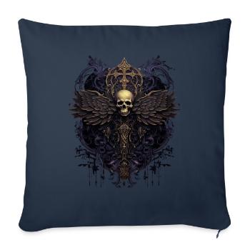 Gotisches Kreuz Goths Design Viktorianisch - Sofakissenbezug 45 x 45 cm - Navy - Vorne