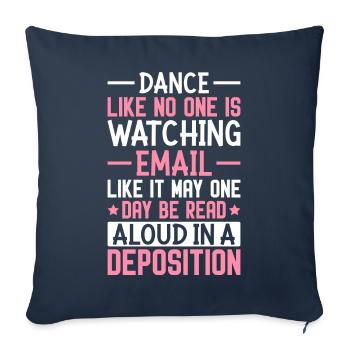 Law students - Sofa pillowcase 17,3'' x 17,3'' (45 x 45 cm) - navy - Front