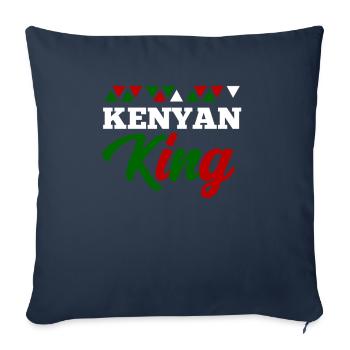 Kenia - Sofakissenbezug 45 x 45 cm - Navy - Vorne
