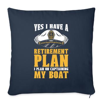 Pensioner pension - Sofa pillowcase 17,3'' x 17,3'' (45 x 45 cm) - navy - Front