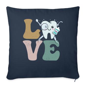 Dentist Dental Assistant Hygiene - Sofa pillowcase 17,3'' x 17,3'' (45 x 45 cm) - navy - Front
