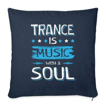 Trance Soul - Sofa pillowcase 17,3'' x 17,3'' (45 x 45 cm) - navy - Front