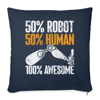 Prosthetic leg of amputees - Sofa pillowcase 17,3'' x 17,3'' (45 x 45 cm) - navy - Front