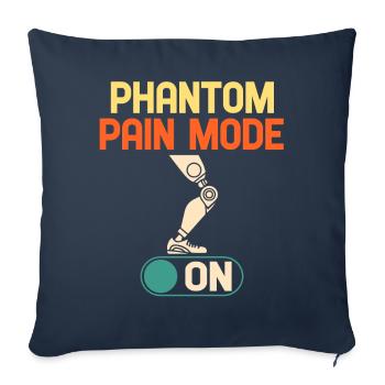 Prosthetic leg amputation - Sofa pillowcase 17,3'' x 17,3'' (45 x 45 cm) - navy - Front