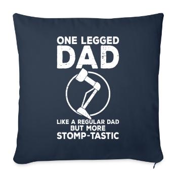 Prosthetic leg of amputees - Sofa pillowcase 17,3'' x 17,3'' (45 x 45 cm) - navy - Front