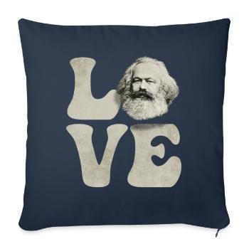 Communism Communist Socialist Socialism - Sofa pillowcase 17,3'' x 17,3'' (45 x 45 cm) - navy - Front