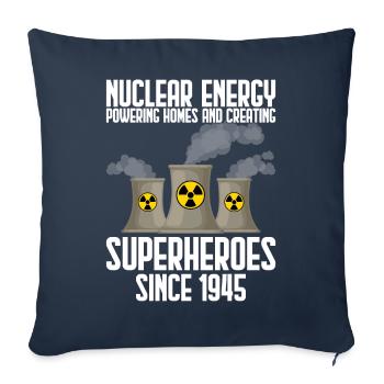 Nuclear power station - Sofa pillowcase 17,3'' x 17,3'' (45 x 45 cm) - navy - Front