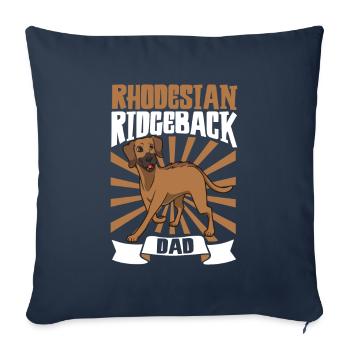 Rhodesian Ridgeback Dad - Rhodesian Ridgeback - Sofa pillowcase 17,3'' x 17,3'' (45 x 45 cm) - navy - Front
