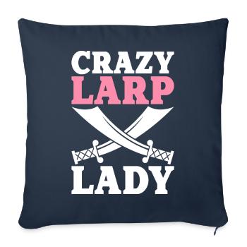Live-Action Role-Playing Games - Sofa pillowcase 17,3'' x 17,3'' (45 x 45 cm) - navy - Front