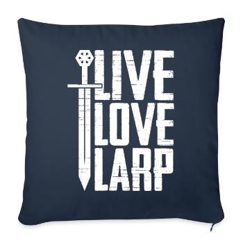 Live-Action Role-Playing Games - Sofa pillowcase 17,3'' x 17,3'' (45 x 45 cm) - navy - Front