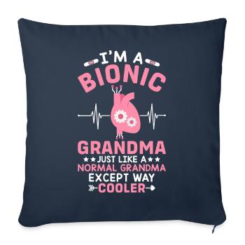 Open heart surgery - Sofa pillowcase 17,3'' x 17,3'' (45 x 45 cm) - navy - Front