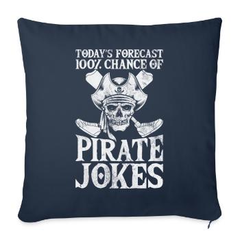Prothèse de bras amusante pour les amputés - Housse de coussin décorative 45 x 45 cm - bleu marine - Devant