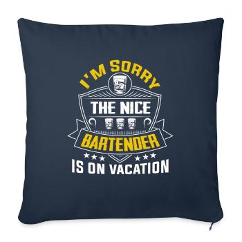 Bartender Waiter Bartender Cocktail Bar Barmaid - Sofa pillowcase 17,3'' x 17,3'' (45 x 45 cm) - navy - Front