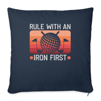 Golf Instructor Golfer Design for Golfers - Sofa pillowcase 17,3'' x 17,3'' (45 x 45 cm) - navy - Front