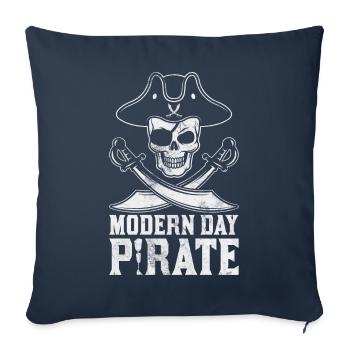 Prothèse bras-jambe amusante pour les amputés - Housse de coussin décorative 45 x 45 cm - bleu marine - Devant