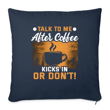 I Like Coffee Gift Ideas Coffee Lover - Sofa pillowcase 17,3'' x 17,3'' (45 x 45 cm) - navy - Front