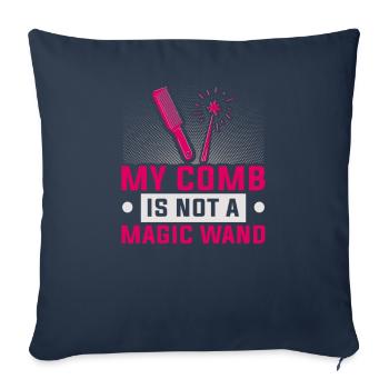 hairdresser, barber, hairdresser, hair salon - Sofa pillowcase 17,3'' x 17,3'' (45 x 45 cm) - navy - Front