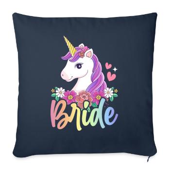 Wedding Bridal Shower - Sofa pillowcase 17,3'' x 17,3'' (45 x 45 cm) - navy - Front