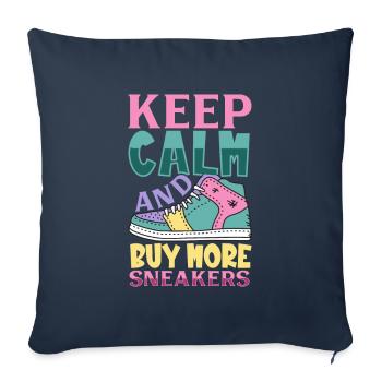 Kauf mehr Sneaker - Sofakissenbezug 45 x 45 cm - Navy - Vorne