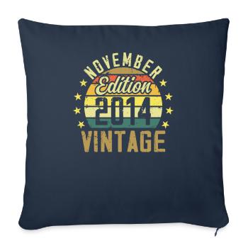 The legends were born in November 2014 - 2014 - Sofa pillowcase 17,3'' x 17,3'' (45 x 45 cm) - navy - Front