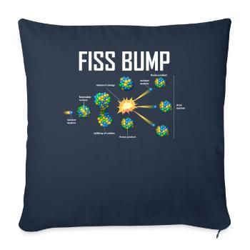 Drôle d’ingénieur nucléaire Centrale nucléaire - Housse de coussin décorative 45 x 45 cm - bleu marine - Devant