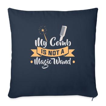 hairdresser, barber, hairdresser, hair salon - Sofa pillowcase 17,3'' x 17,3'' (45 x 45 cm) - navy - Front