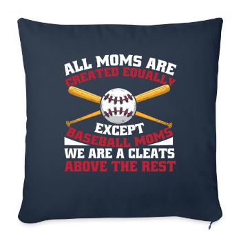Maman Baseball Maman Baseball - Housse de coussin décorative 45 x 45 cm - bleu marine - Devant