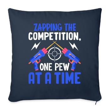Laser Tag Player - Sofa pillowcase 17,3'' x 17,3'' (45 x 45 cm) - navy - Front