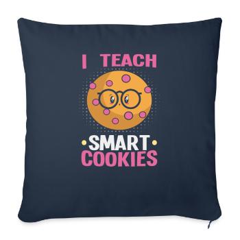 Meilleure idée de cadeau de pension pour les enseignants Étudiant - Housse de coussin décorative 45 x 45 cm - bleu marine - Devant