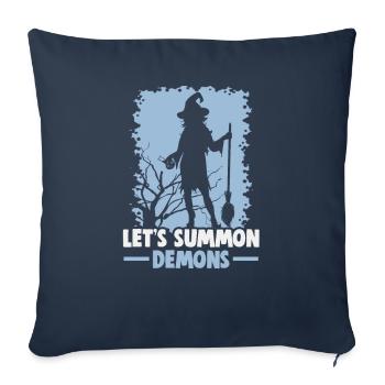 Conceptions de sorcières occultes de l’Art sombre magique - Housse de coussin décorative 45 x 45 cm - bleu marine - Devant