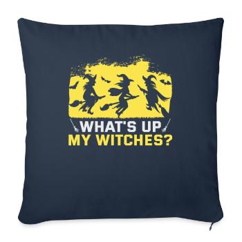 Conceptions de sorcières occultes de l’Art sombre magique - Housse de coussin décorative 45 x 45 cm - bleu marine - Devant