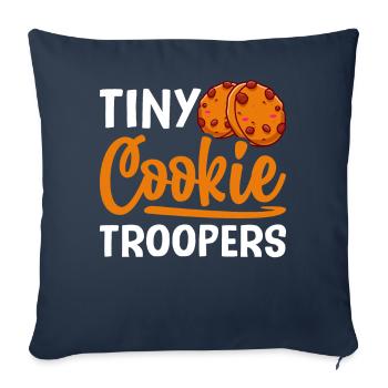 Boy Scout marchand de biscuits - Housse de coussin décorative 45 x 45 cm - bleu marine - Devant