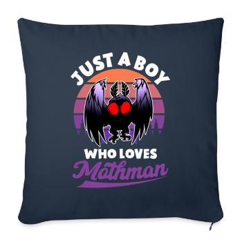 Cryptozoologie cryptide - Housse de coussin décorative 45 x 45 cm - bleu marine - Devant