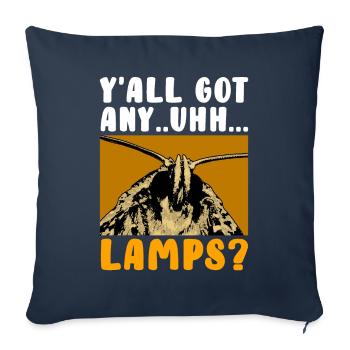 Drôle de Mothman Cryptid Cryptozoologie - Housse de coussin décorative 45 x 45 cm - bleu marine - Devant