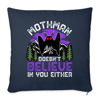 Cryptozoologie cryptide - Housse de coussin décorative 45 x 45 cm - bleu marine - Devant