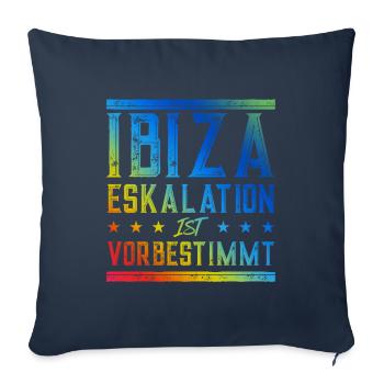 Ibiza Eskalation - Sofakissenbezug 45 x 45 cm - Navy - Vorne