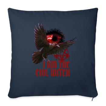 Conceptions de sorcières occultes de l’Art sombre magique - Housse de coussin décorative 45 x 45 cm - bleu marine - Devant