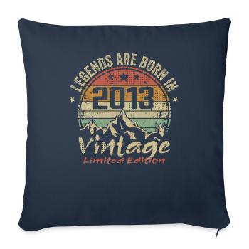 The Legends were born in 2013 - 2013 - Sofa pillowcase 17,3'' x 17,3'' (45 x 45 cm) - navy - Front