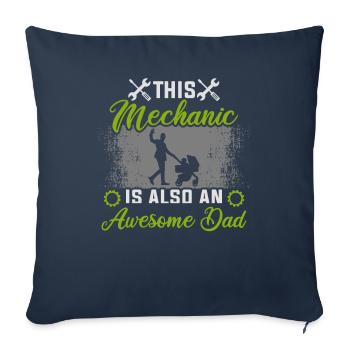 Mechanic Father's Day Tuner Car Mechanic - Sofa pillowcase 17,3'' x 17,3'' (45 x 45 cm) - navy - Front