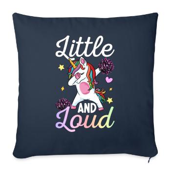 Pom-pom girl Cheerleader Cheer - Housse de coussin décorative 45 x 45 cm - bleu marine - Devant