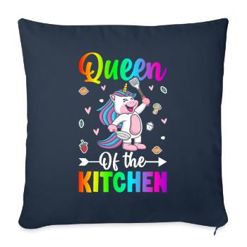 Cuisinier cuisiniers - Housse de coussin décorative 45 x 45 cm - bleu marine - Devant