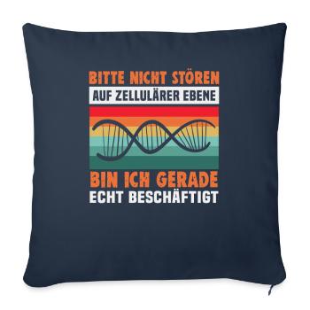Bester Lehrer Rente Geschenkidee Schüler - Sofakissenbezug 45 x 45 cm - Navy - Vorne