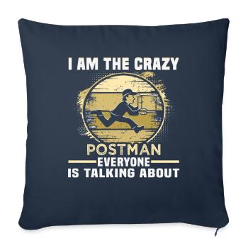 Postman Parcel Deliverer Birthday Postman - Sofa pillowcase 17,3'' x 17,3'' (45 x 45 cm) - navy - Front