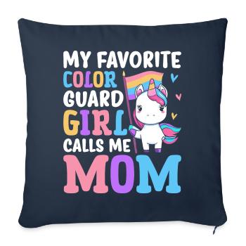 Female Flag Guard - Sofa pillowcase 17,3'' x 17,3'' (45 x 45 cm) - navy - Front