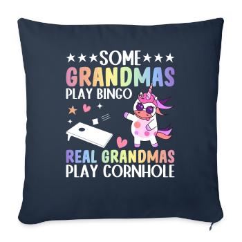 Corn Hole for Women - Sofa pillowcase 17,3'' x 17,3'' (45 x 45 cm) - navy - Front